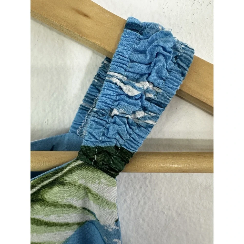 RJC Hawaiian Sun Dress Girls 6 Resort Travel Vacation‎ Tropical Colorful Blue